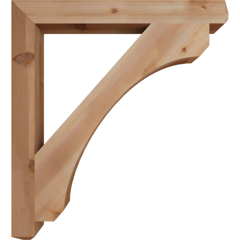 Support lisses 3 1/2 po x P 38 po x H 42 po, cèdre rouge de l'Ouest, Western Red Cedar (Smooth), 42" H x 3.5" W x 38" D