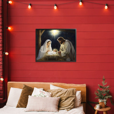 Scène de la Nativité «Peaceful Night», estampe numérique, conception par Arlington Prints