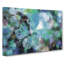 Butterfly Upon A Flower In Blue In Abstract - Wrapped Canvas Painting-55313127