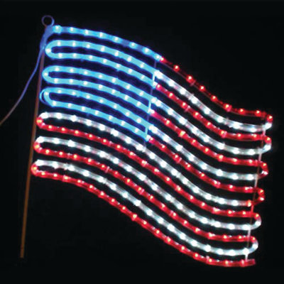 Small LED American Flag (1701-N)