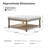 Terren 33.25"W Tufted Square Cocktail Ottoman with Storage Shelf-1799967221