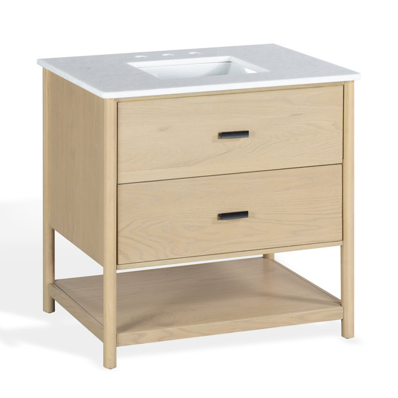 Meuble-lavabo simple 36 po Jaylessa, Naturel