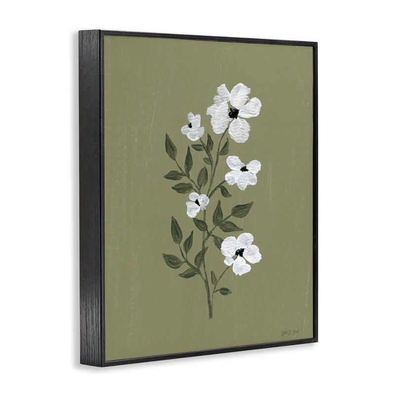 Jolies petites fleurs, giclée encadrée par un avocat, conception d'Yvette St. Amant, H 14 po x l 11 po