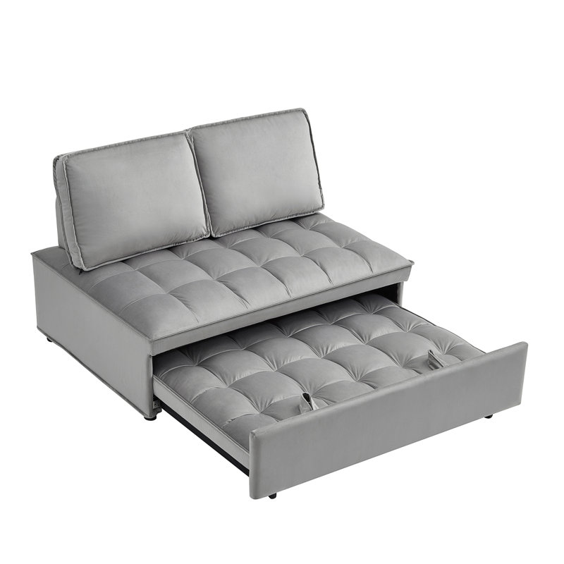 Convertible Sleeping Sofa Bed, Gray