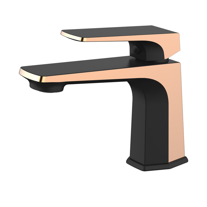 Single-handle Bathroom Faucet, Gold/Matte Black