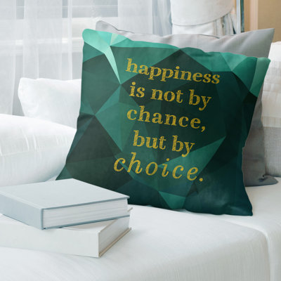 Housse de coussin de citation inspiration