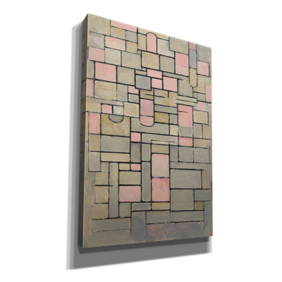 'Composition 8, 1914' by Piet Mondrian, Giclee Canvas Wall Art