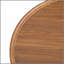 Table basse ronde 39,37 po moderne avec 2 tiroirs de rangement cachés, table basse ronde en bois de noyer avec cercle de rangement pour le salon, sans assemblage
