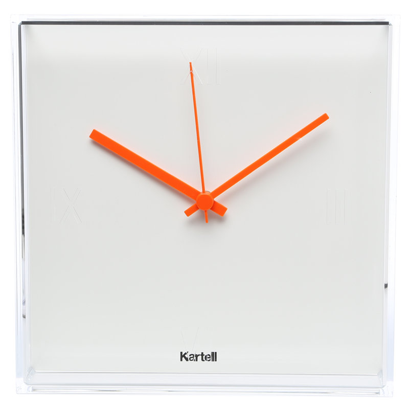 Metal Analog Wall Clock, White
