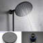 Spa noir mat à double pomme de douche - 5 réglages manuels réglables à la main de 1,8 gal / min résistant à la corrosion