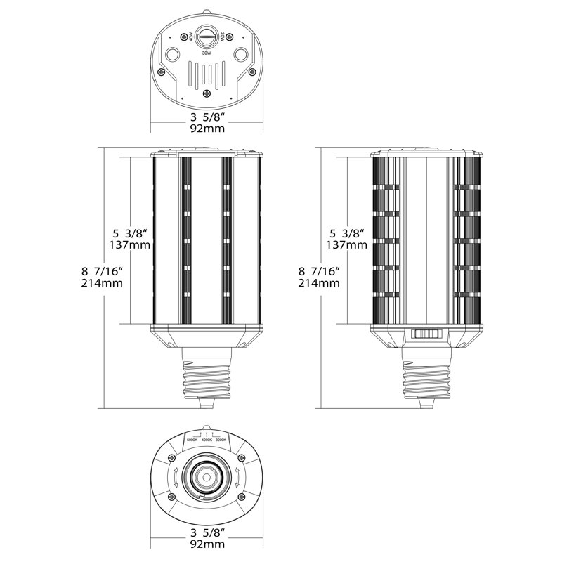 40 Watt White LED Bulb