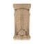 Grand corbeau en bois d'acanthe massif sculpté à la main 9-1 / 8 po x 4-5 / 8 po x 2-3 / 4 po-75104908