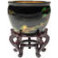 12" Black Lacquer Fishbowl - Landscape-1279256142