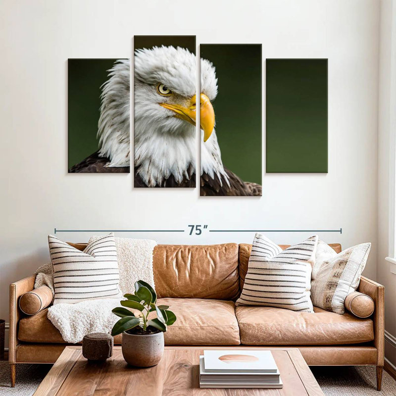 Brampt Bald Eagle Stare, 42" H x 68" W