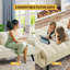 Canapé-lit en coton 74,41 po Keteria
