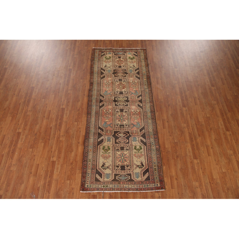 Tapis de couloir animaux tribal 4 x 10