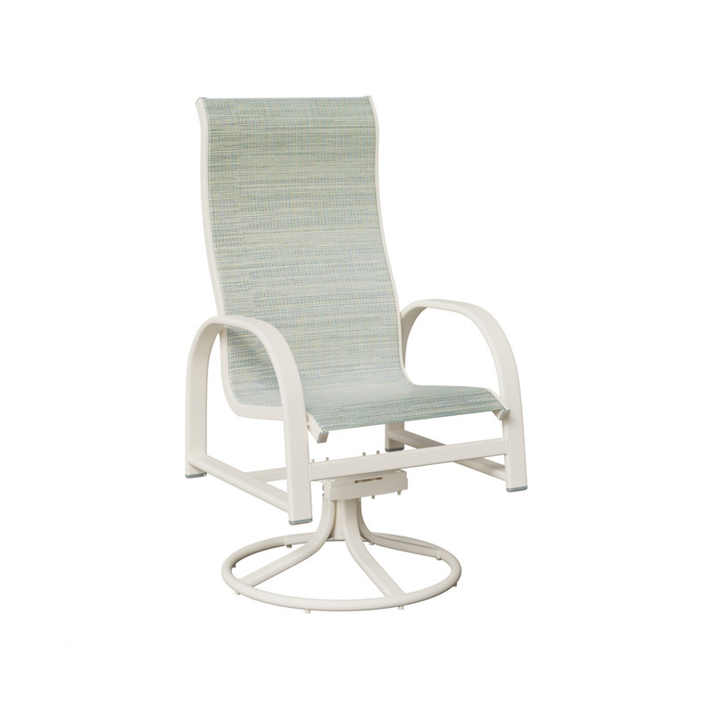 Chaise berçante berçante berçante Berlin, Martinique, Aluminium blanc mat