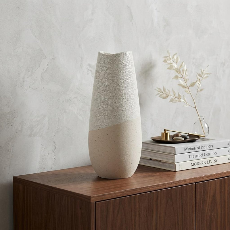 Vase de table 14 ", H 14 po x l 6 po x P 6 po