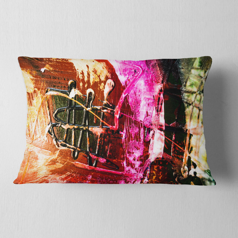 Structure Abstract Art - Abstract Printed Pillow