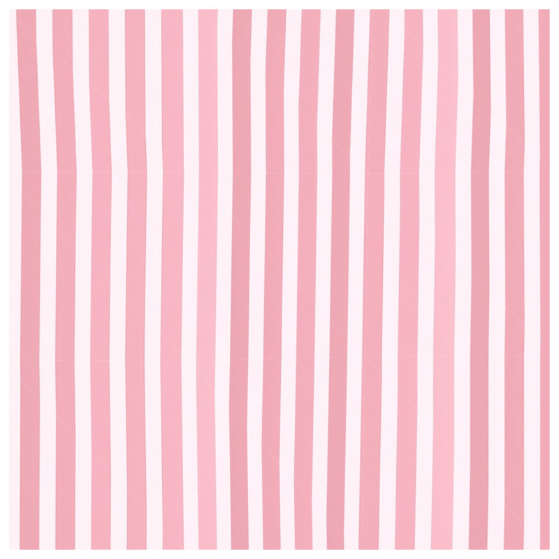 Coussin Stripes, Carré 16 po, Rayures rose clair