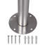 Support en acier inoxydable pour boîte aux lettres double