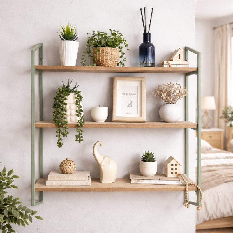 3 Piece Wall Mounted Shelving Unit