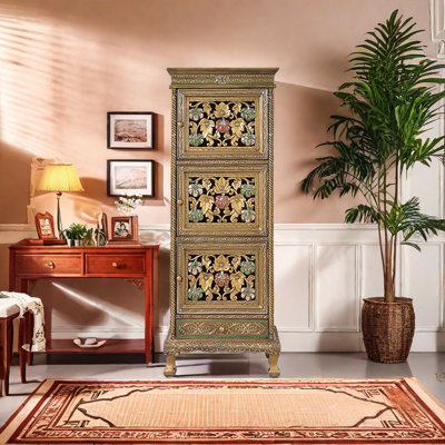 Solid Wood Accent Cabinet