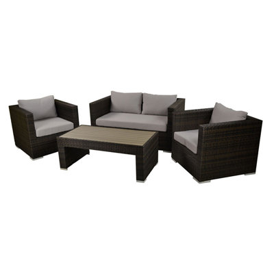 Lamartine 4 Seater Rattan Sofa Set