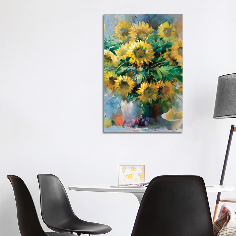 Sunflowers by Willem Haenraets - Wrapped Canvas Print, 101.6 cm H x 66.04 cm W x 1.91 cm D