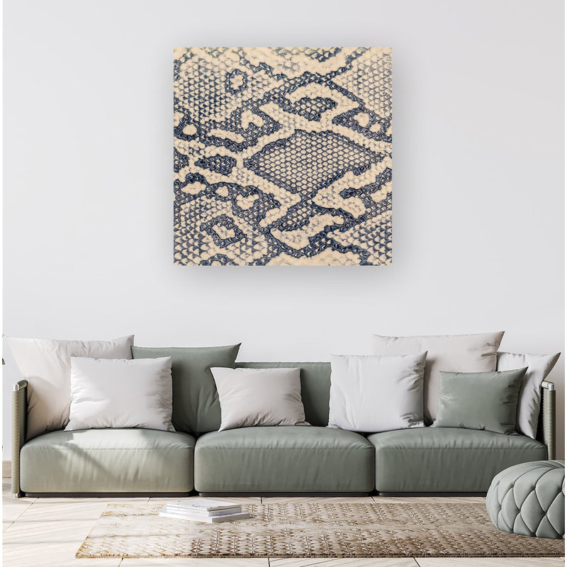Snake Skin - Wrapped Canvas Print, 16cm H x 16cm W x 3.8cm D