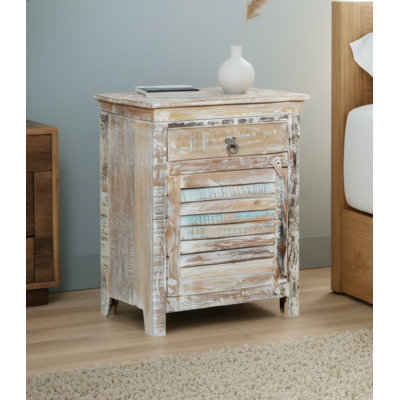 Eggleton 24'' W Solid Wood Nightstand