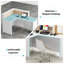 Natavious L-Shaped Manufactured Wood Reception Desk With LED Light, Front Desk-1732909751