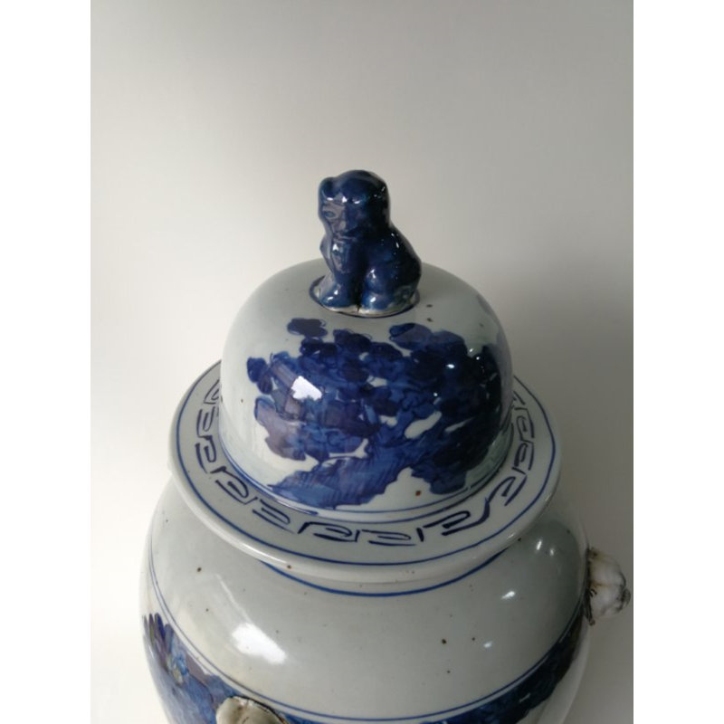 Handmade Porcelain China Ginger Jar