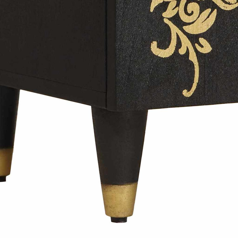 50cm W Solid Wood Bedside Table