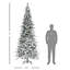 Arbre de Noël artificiel pin enneigé 9 pi avec branches réalistes et 1159 pointes