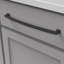 Poignée à tirer de la collection Bridges - 12 po Poignée d'armoire centrale à centrale noir mat - Quincaillerie transitionnelle et décorative pour tiroirs et armoires-90996335-116368058