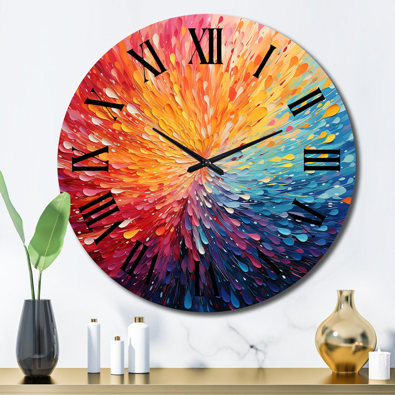 Cevennes - Horloge murale abstraite, Grand