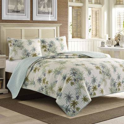 Tommy Bahama Serenity Palms Cotton Aqua Sham