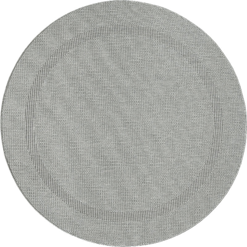 Hattchet Grey Rug, Round 120cm