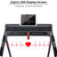 Machine de course pliable 3,5 hp - 14 km / h, tapis de course portatif en métal, couleur grise