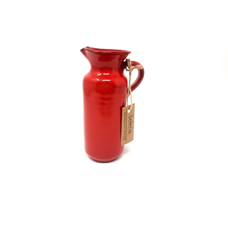 Michalak Handmade Ceramic / Porcelain Table Vase, Red