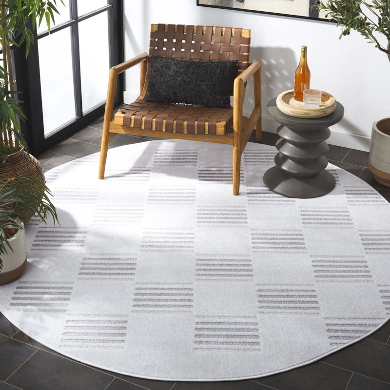 Seela Performance Geometric Rug, Square 6'7"