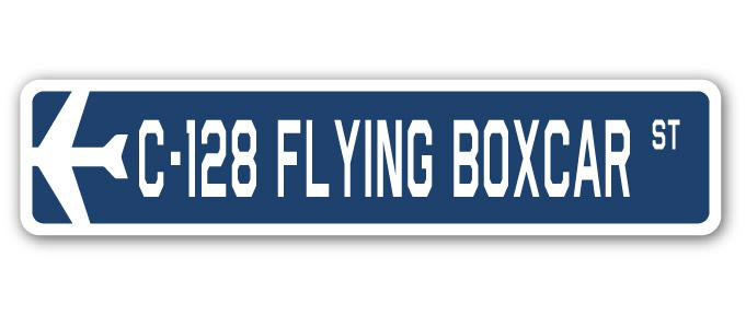 Bilyeu C-128 Flying Boxcar Air Force avion militaire en aluminium, H 7 po x l 30 po x P 1 po