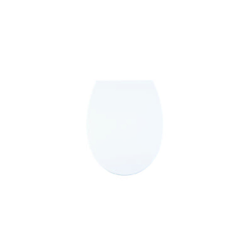 Oval Hard Toilet Seat, White