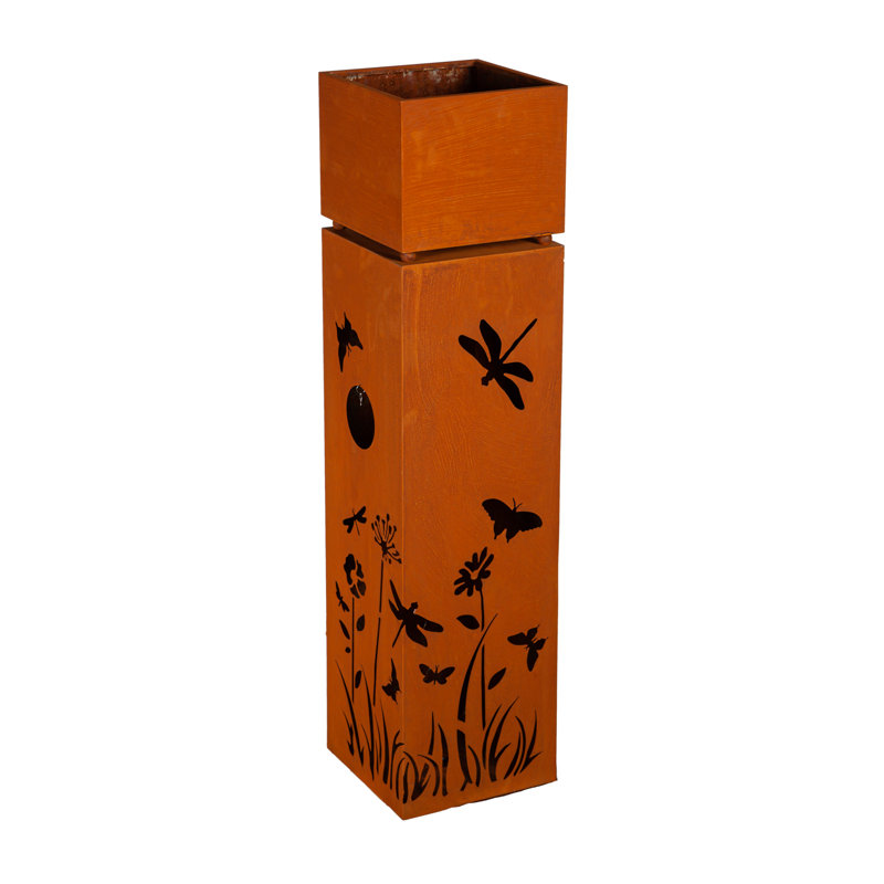 Brenin Metal Planter With LED Lights, Dragonfly