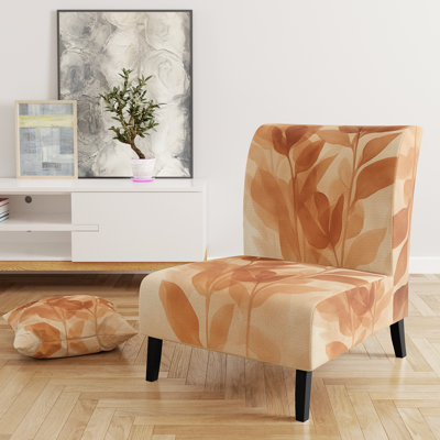 Fauteuil de chambre Abstract Botanicals - Fauteuil de chambre Caramel Botanical Fade III