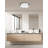 2-light 16" Shaded Drum Flush Mount