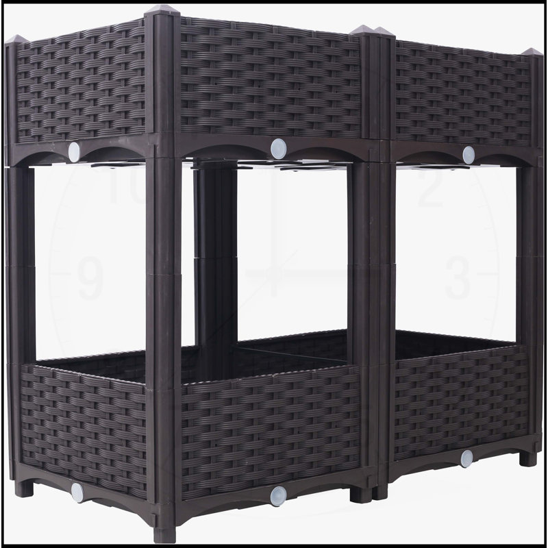 Jardinière surélevée pour jardinière - jardinière surélevée, Brun