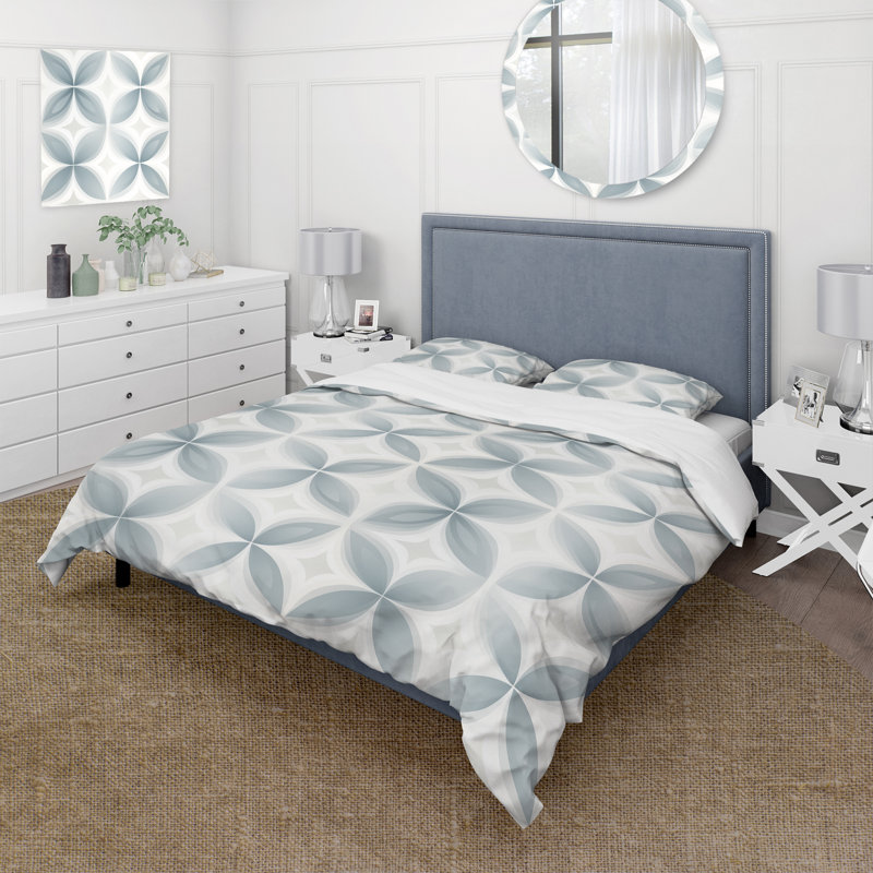 Doux monochrome - ensemble de housse de couette damassé - microfibre de polyester