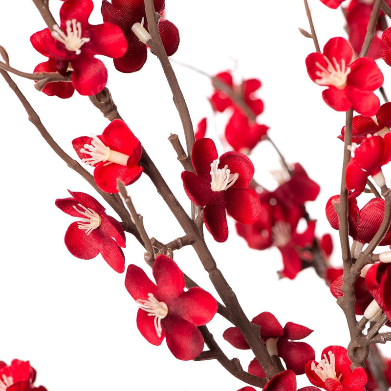 4 pieces of imitation cherry blossom branches